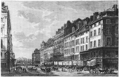 Ansicht der Canebière in Marseille